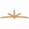 Ekena Millwork Alberta Smooth Timber Gable Bracket, Western Red Cedar, 72"W x 30"H x 1 1/2"D x 3 1/2"F, 10/12 Pitch GBW072X30X0204ALB00SWR - alternate 5